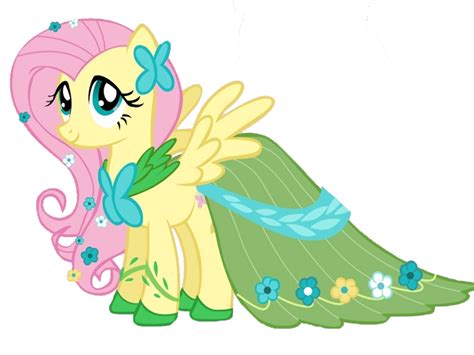 Fluttershy In Dress Vector By Landboom On Deviantart