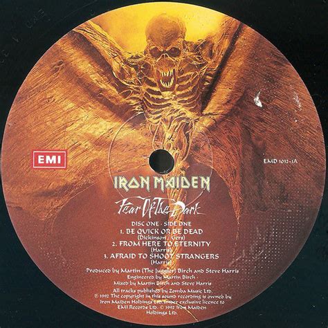 IRON MAIDEN Fear Of The Dark Vinyl 1992 VINYLOM