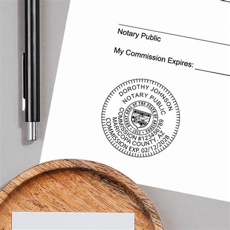 Round Arizona Notary Stamp All State Notary