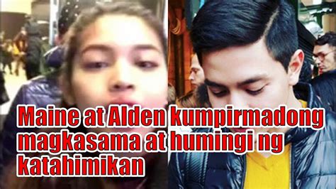 Maine Mendoza At Alden Richards Kumpirmadong Magkasama At Humingi Ng