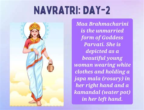 Navratri Day 2 Goddess Brahmacharini Significance In Shardiya Navratri