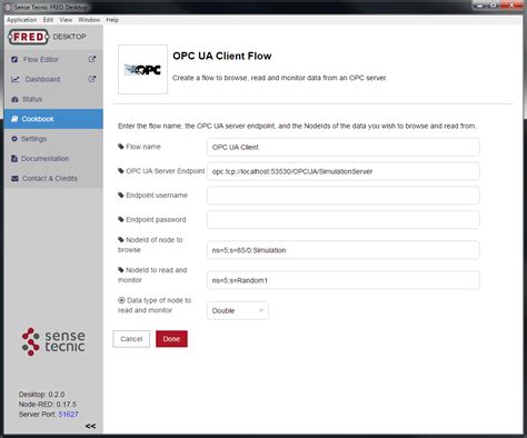 fred desktop collect local data easily sense tecnic