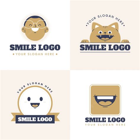 Premium Vector Flat Design Smile Logo Template