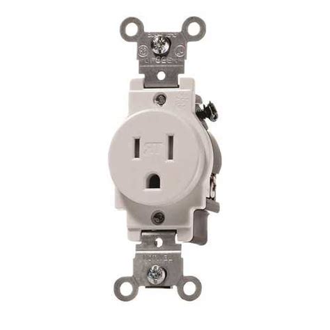 Leviton T5015 W 15 125 Volt NEMA 5R To 15R Narrow Body Single