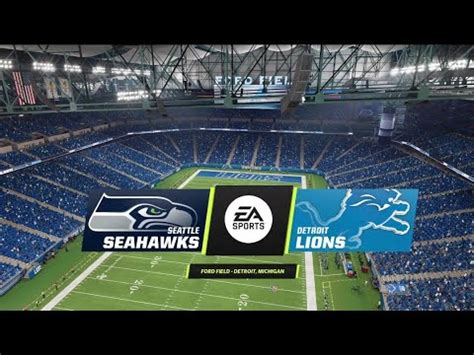 Seahawks Vs Lions Week Simulation Madden Rosters Youtube