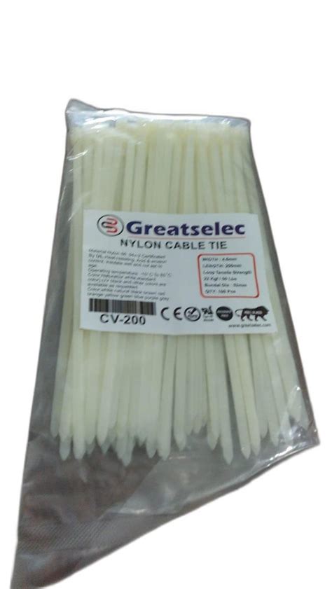 Yellow Greatselec Nylon Cable Tie Cv Mm At Rs Pack In