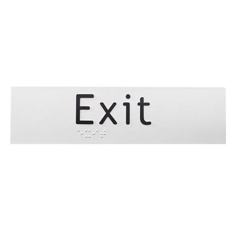 Exit Braille Sign • Tactile Systems Australia