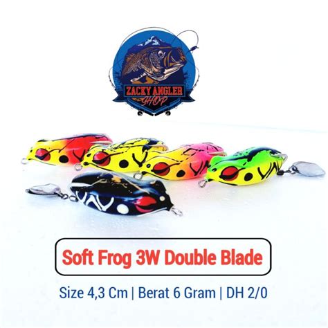 Soft Frog Double Blade 3w Bagong Umpan Casting Gabus Lazada Indonesia