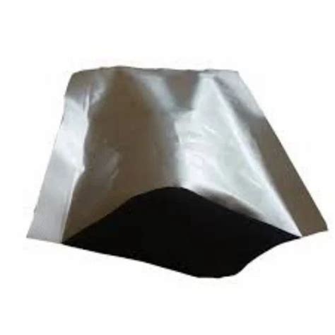 Plain Matte Silver Aluminium Foil Laminated Paper Bag Heat Sealed At