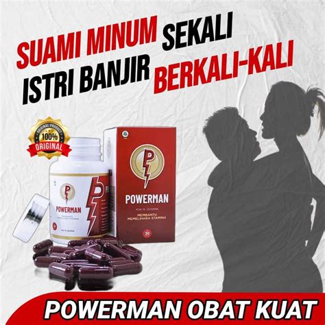 Jual A1 Powerman Obat Kuat Tahan Lama Pria Kapsul Bpom Pasak Bumi Isi