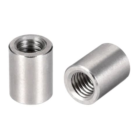 CONNECTEUR ROND ÉCROUS M8x15mm Hauteur écrou tige manchon acier inox