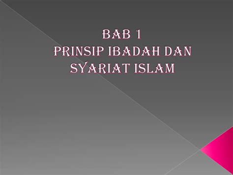 Prinsip Ibadah Ppt