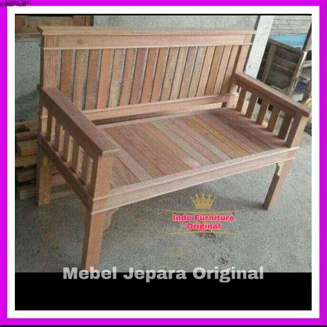 Jual Kursi Panjang Santai Kursi Teras Kursi Minimalis Kayu Bengkirai