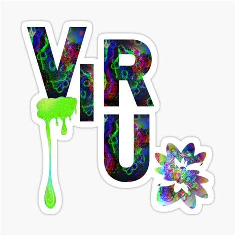 Virus Pandemic Chaos Green Slime Theme Sticker For Sale By Vikingtshirts Redbubble