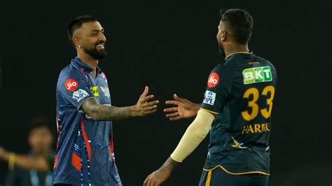 In Pandya Vs Pandya Gt’s Hardik Crushes Brother Krunal Led Lsg By 56 Runs Highlights The