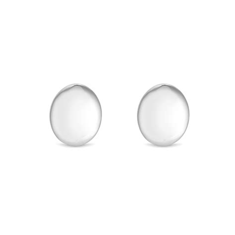 Simply Silver Sterling Silver 925 Oval Polished Stud Earrings