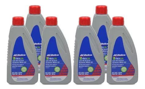 Aceite Acdelco 5w30 Sintetico Dexos Gen 2 C U 946 Ml 6l