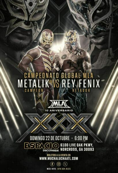 Metalik se enfrentará a Rey Fénix en MLA Superluchas