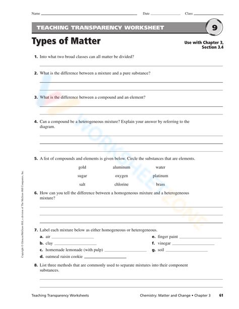 Teaching Transparency Answers Chapter 18