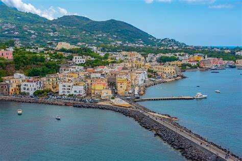 Seaside View Of Porto D Ischia Town From The Aragonese Castle At