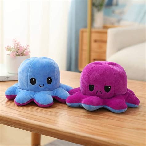 Pulpo Pulpito Peluche Reversible Muñeco De Felpa Juguete Cuotas sin