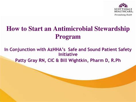 PPT How To Start An Antimicrobial Stewardship Program PowerPoint