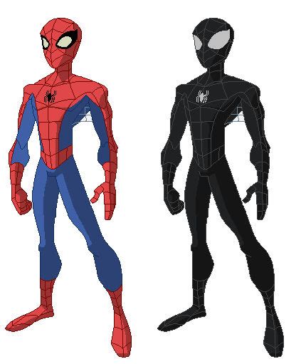 The Spectacular Spider Man Original And Black Suit By Sonimbleinim On Deviantart