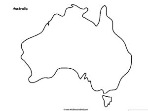 Australia Map Image Outline Infoupdate Org