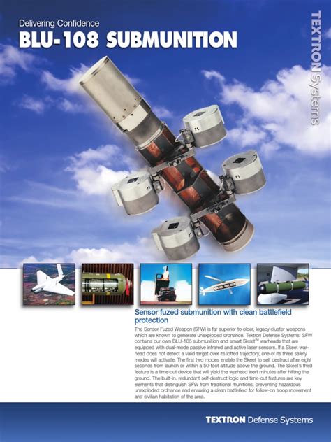 Blu108 Datasheet | PDF | Cluster Munition | Missile