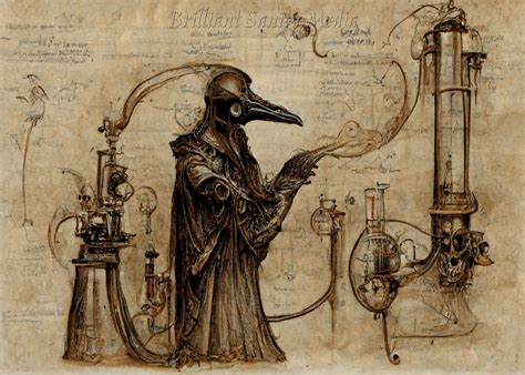 Vintage Plague Doctor Art Print V3 Instant Download Printable Home