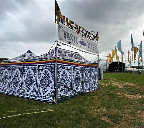 Taste Tibet On Twitter Our Tent Is Up At Glastonbury Swipe For The