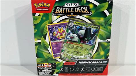 Pokémon Tcg Meowscarada Ex Deluxe Battle Deck Opening Youtube