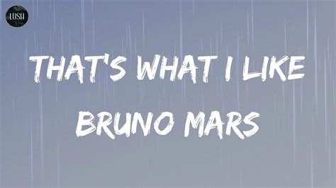 Bruno Mars That S What I Like Lyrics Lucky For You That S What I