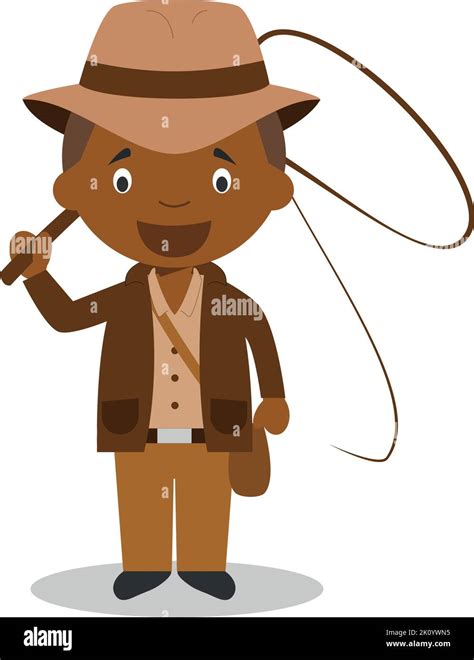 Cute Cartoon Vector Illustration Of A Black Or African American Male