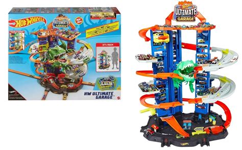 Hot Wheels Zestaw Mega Gara Parking T Rexa Auta