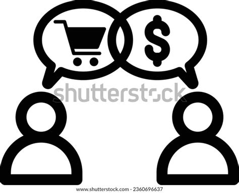 Personal Selling Icon Vector Marketing Illustration Stock Vector