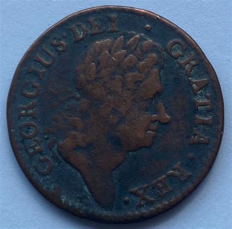 1723 Ireland King George Half Penny M J Hughes Coins