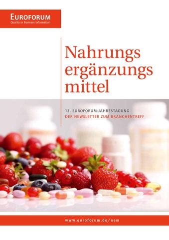 Nahrungserg Nzungsmittel By Meyer Rechtsanw Lte Issuu