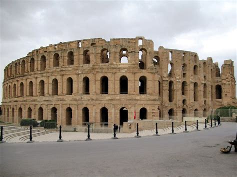 The Amphithéâtre El Djem AD 238 at El Djem Tunisia is the third