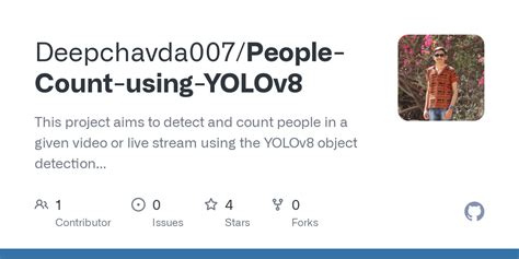 Github Deepchavda People Count Using Yolov This Project Aims To