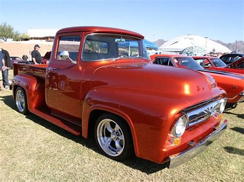 1956 Ford F100 Burnt Orange 57 Chevy Trucks 1956 Ford Truck 56