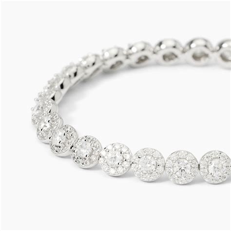 Bracciale Tennis In Argento Con Zirconi Bianchi Mabina Gioielli