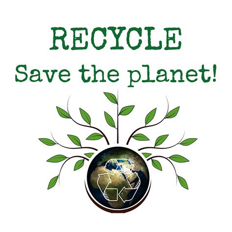 Recycle Save The Planet Templates Stencil