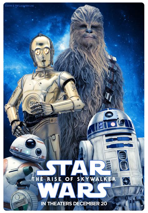 New Star Wars The Rise of Skywalker Characters Promo Poster : r ...