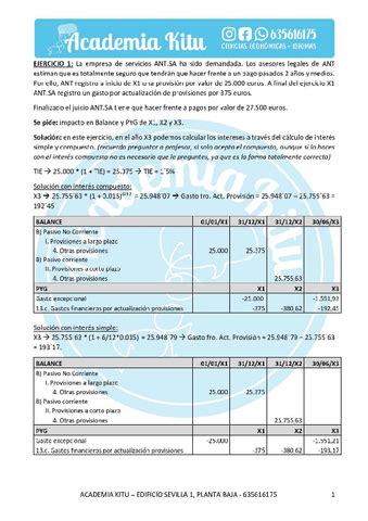 ACADEMIA KITU PROVISIONES INTERES SIMPLE INTERES COMPUESTO Pdf