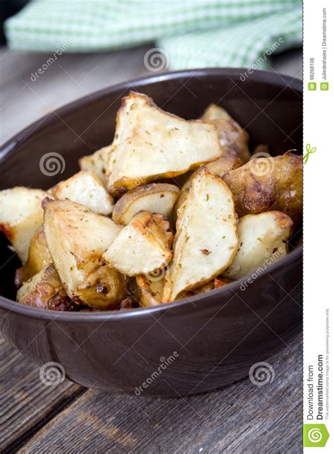 Homemade Roasted Jerusalem Artichoke Sunchoke Dish Stock Photo Image