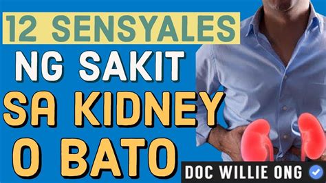 Sintomas Ng Sakit Sa Bato Doc Willie Ong