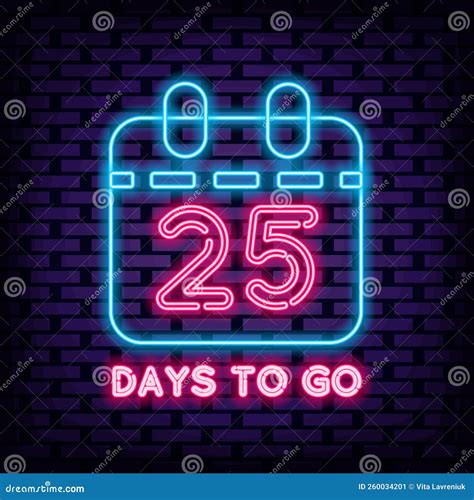 25 Days To Go Stock Illustrations 18 25 Days To Go Stock