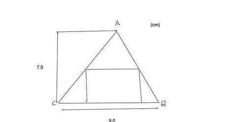 Similarity Of Triangles Find The Maximum Area Of The Rectangle Inscribed In The Triangle