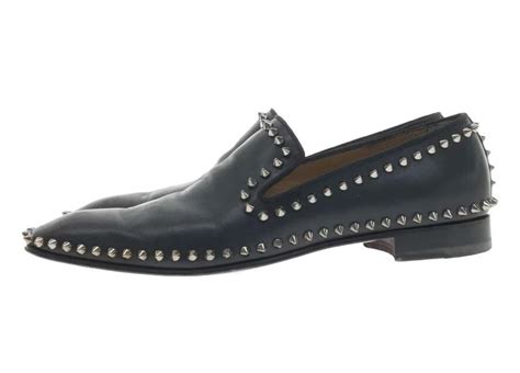 Christian Louboutin Dress Shoes Loafers Men Blac Gem